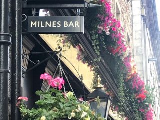 The Milnes Bar--on the corner of Hanover and Rose Streets in Edinburgh