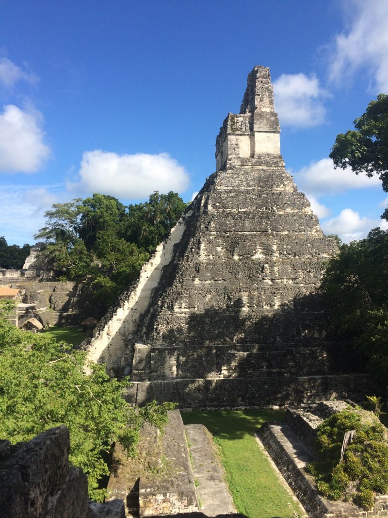 One of the larger pyramids in Tikal