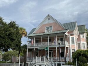 The Beaufort Inn was once a summer home, and now hosts on-location movie stars and visiting writers.