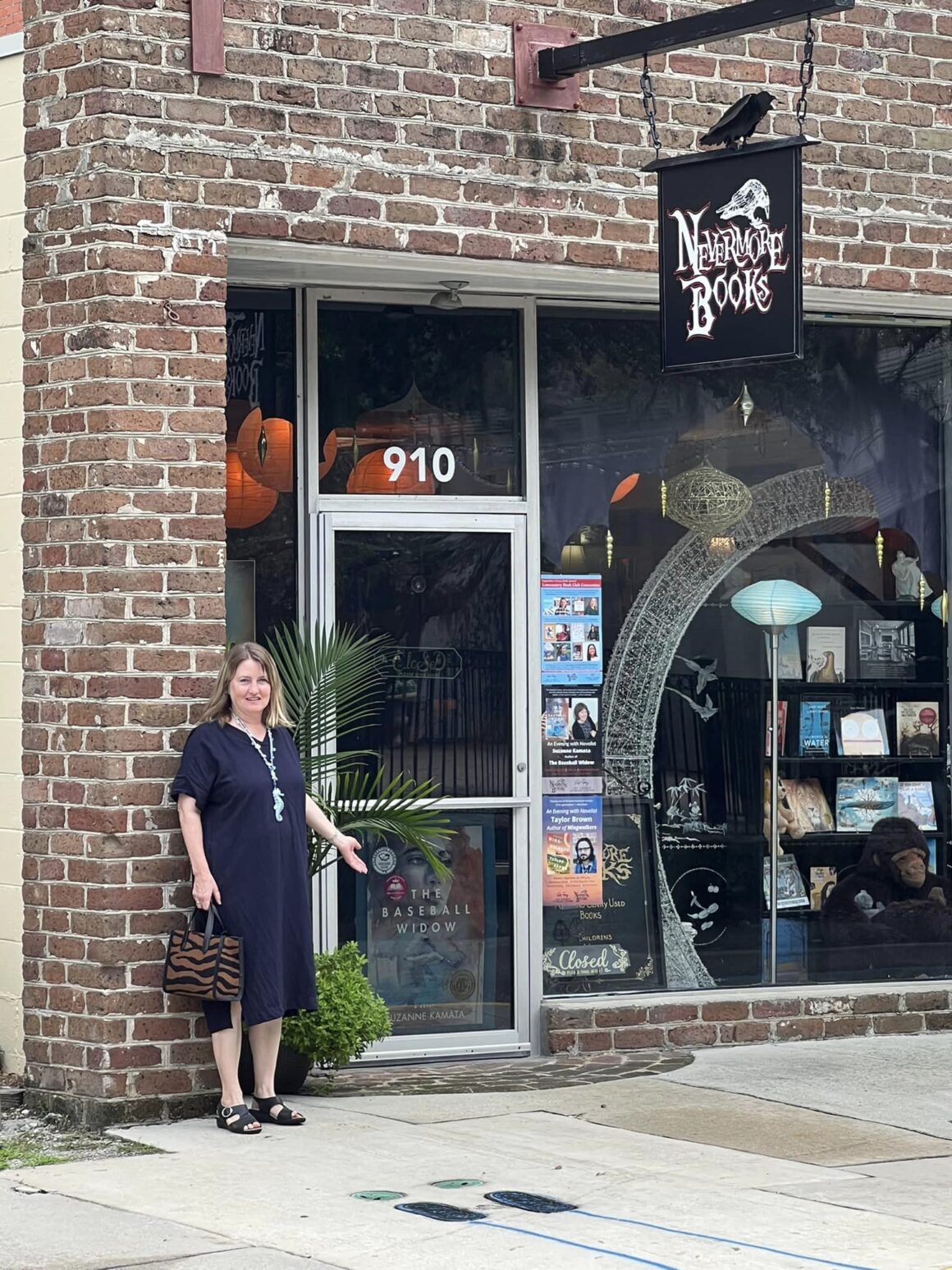 The atmospheric Nevermore Books, one of two independent bookstores in Beaufort.
